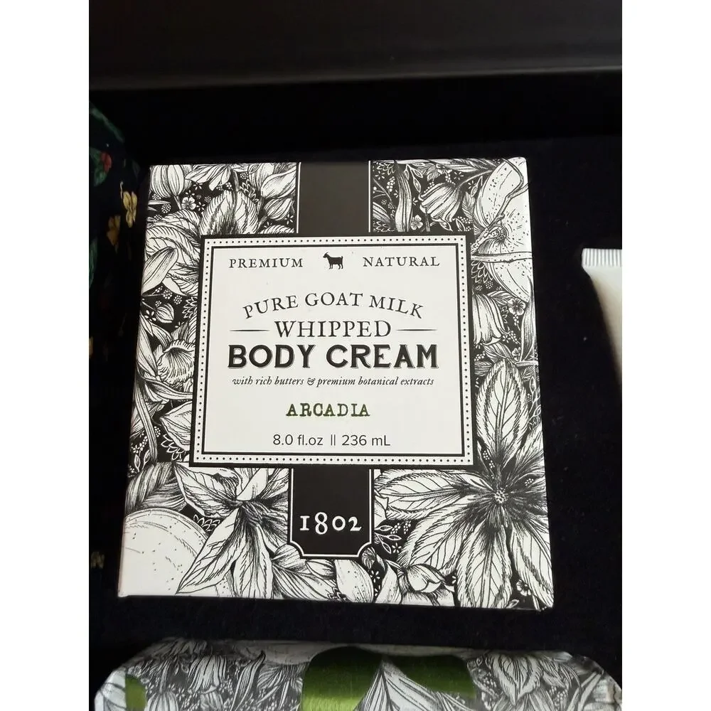 The William Beekman 1802 Bounty Box Goat Soap Lotions Cremes Skincare Gift Set